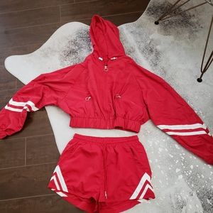Love Tree Cropped windbreaker set